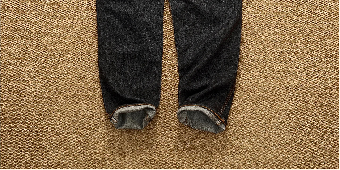2025 Autumn New American Retro Heavyweight 3D cutting High-end Comfort Denim Men's Fashion Washed Straight Casual Tapered Jeans
