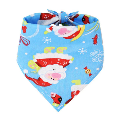 Pañuelos de Navidad para Perros, Árbol de Navidad y Papá Noel, Bufanda para Perros, para Niños y Niñas, Pañuelo de Fiesta para Gatos, Accesorios Navideños para Mascotas