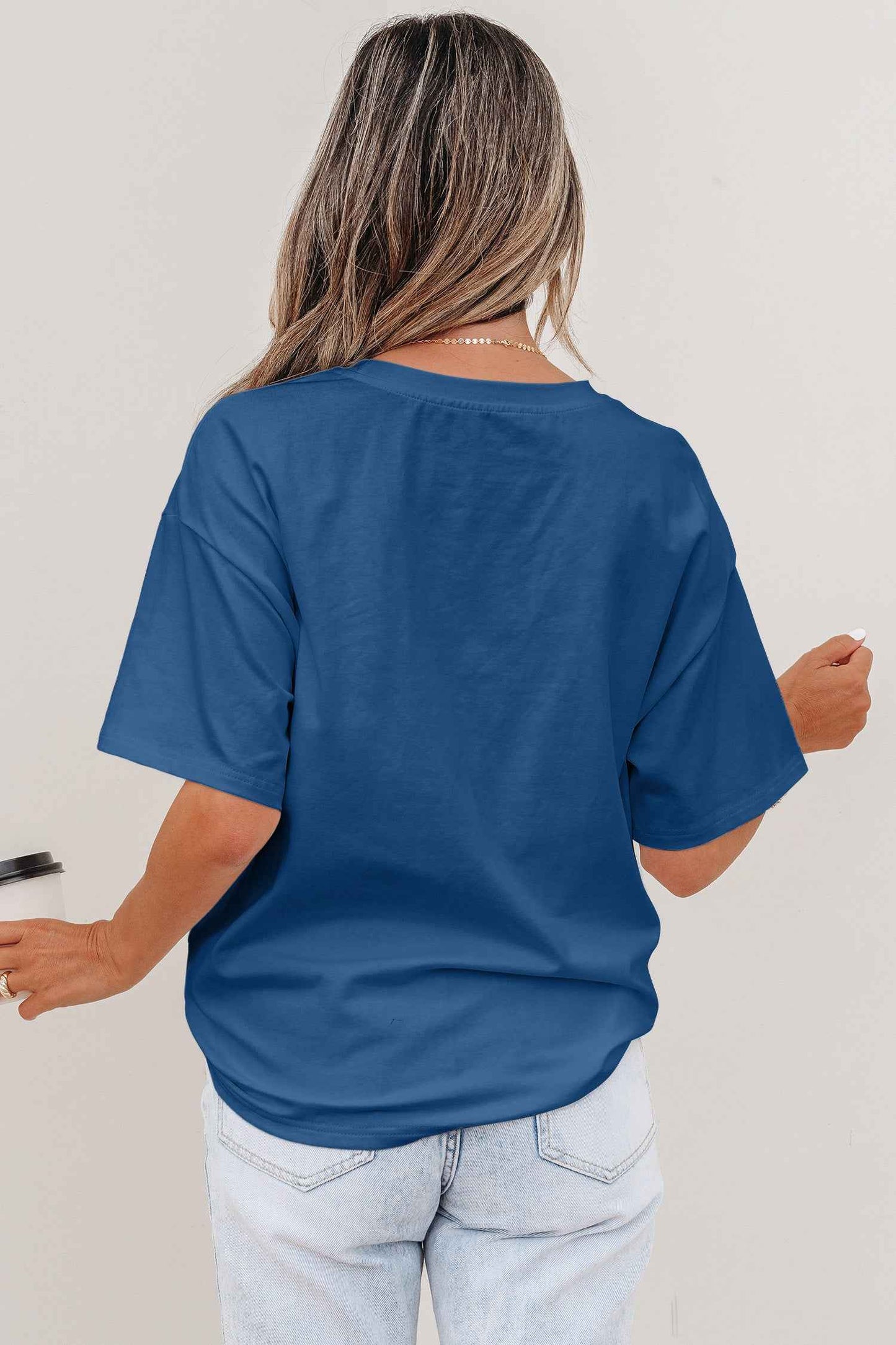 White Color Block Chest Pocket Patched Casual Short Sleeve Top