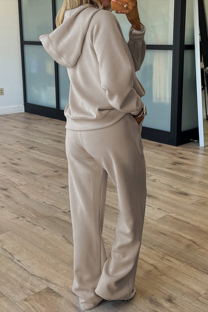 Orchid Bouquet Half Zip Thumbhole Sleeve Hoodie Active Pants 2pcs Outfit - Snoopy's Closet