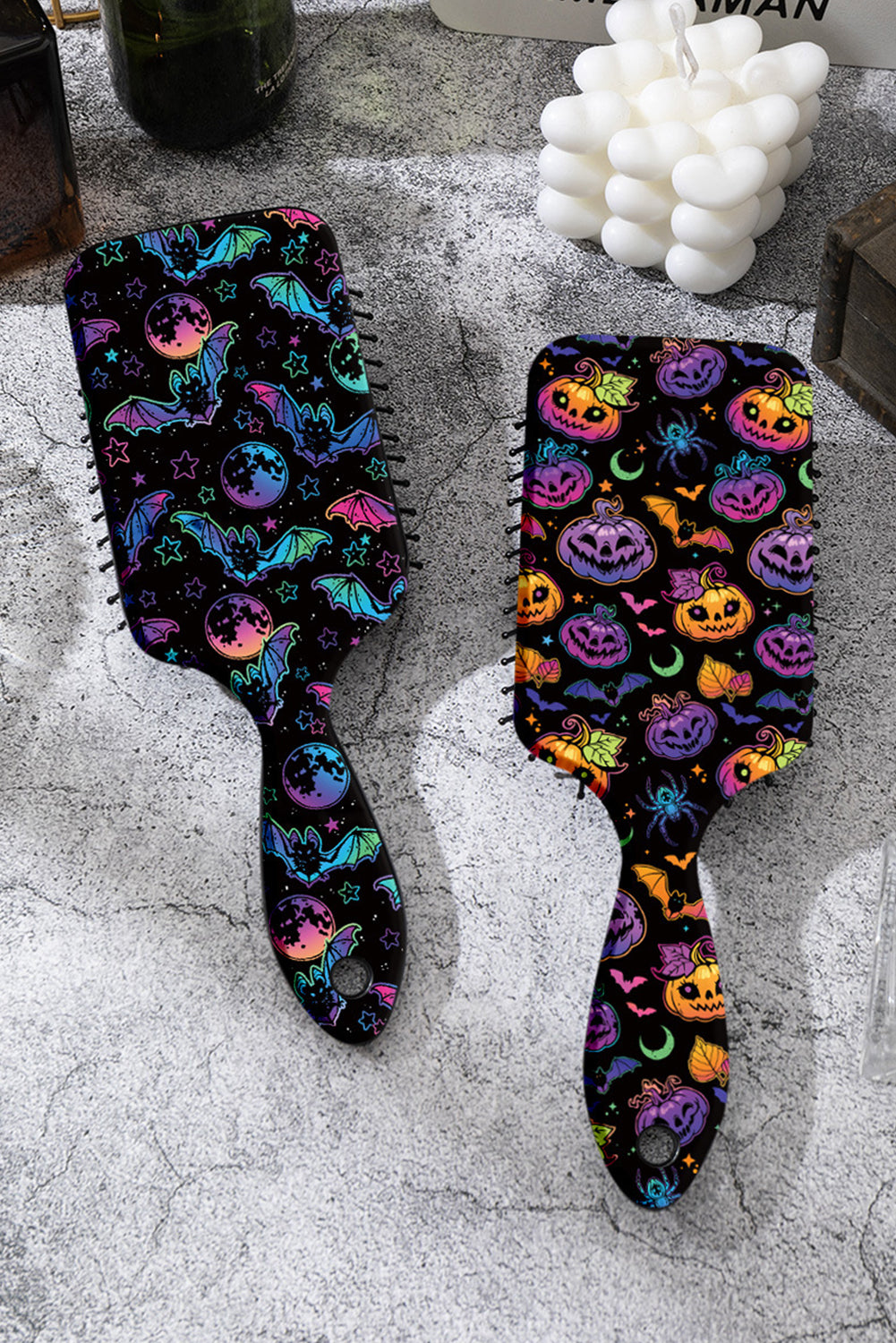 Black Spooky Halloween Pumpkin Air Cushion Comb - Snoopy's Closet