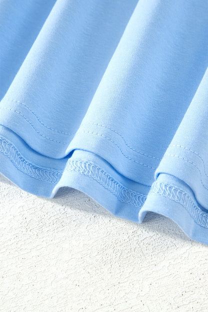 Minivestido de cambio Beau Blue patriótico con lazo grande cosido