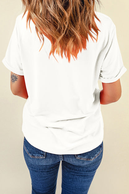Camiseta blanca de tirantes finos con gráfico Crabby Vacation