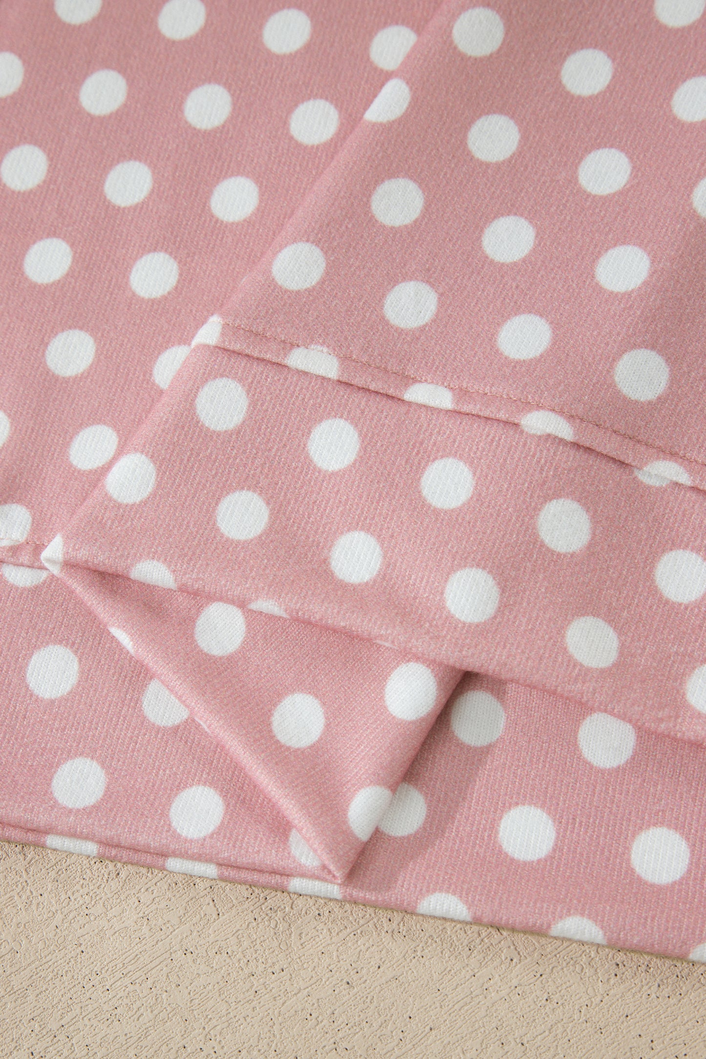 Pink Polka Dot Print Short Set - Snoopy's Closet