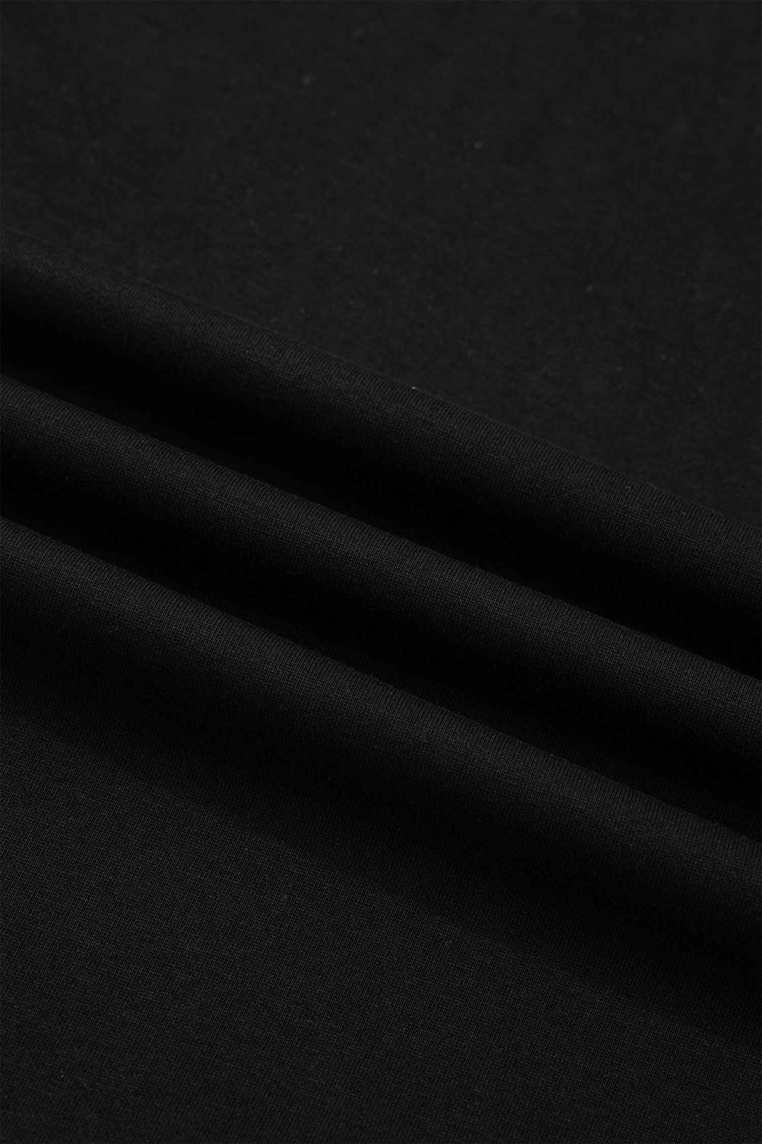 Black Casual Solid Short Sleeve Top with Metal Button Details Key Features