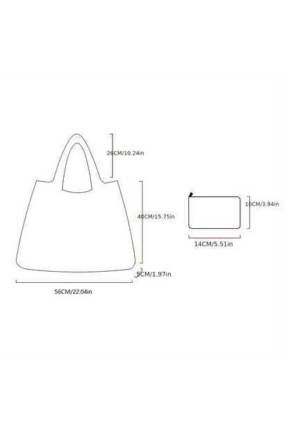 Bluing Large Foldable Christmas Holiday Reusable Oxford Bag - Snoopy's Closet