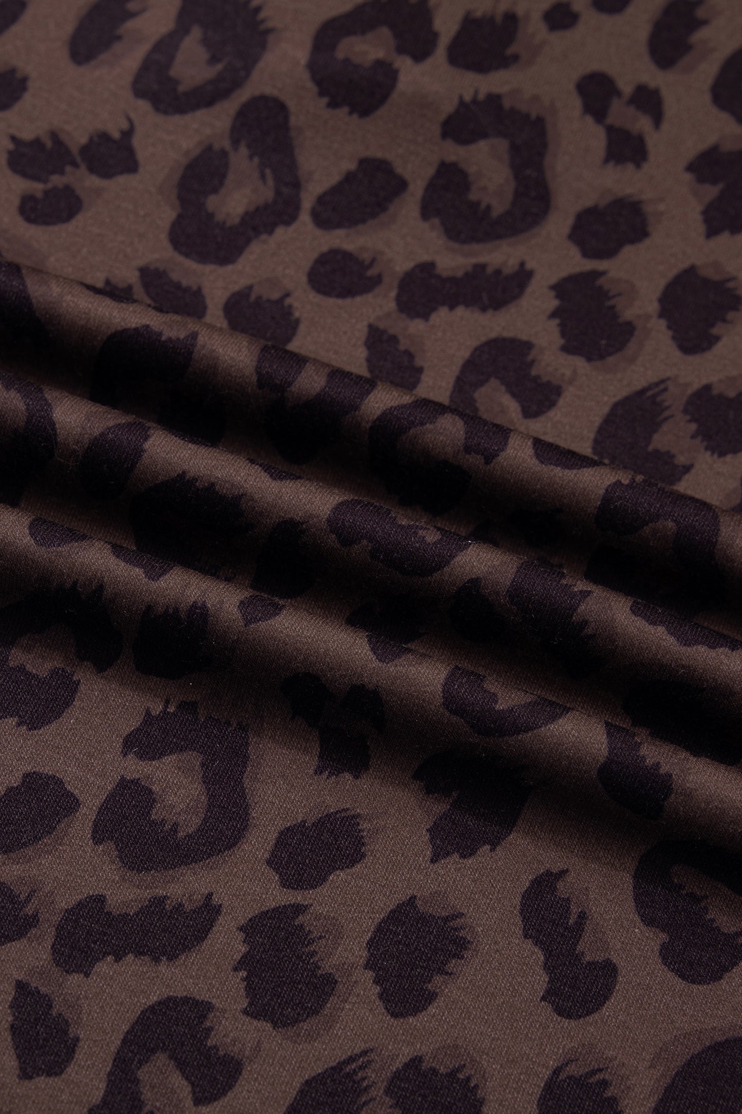 Brown Plus Size Leopard Short Set
