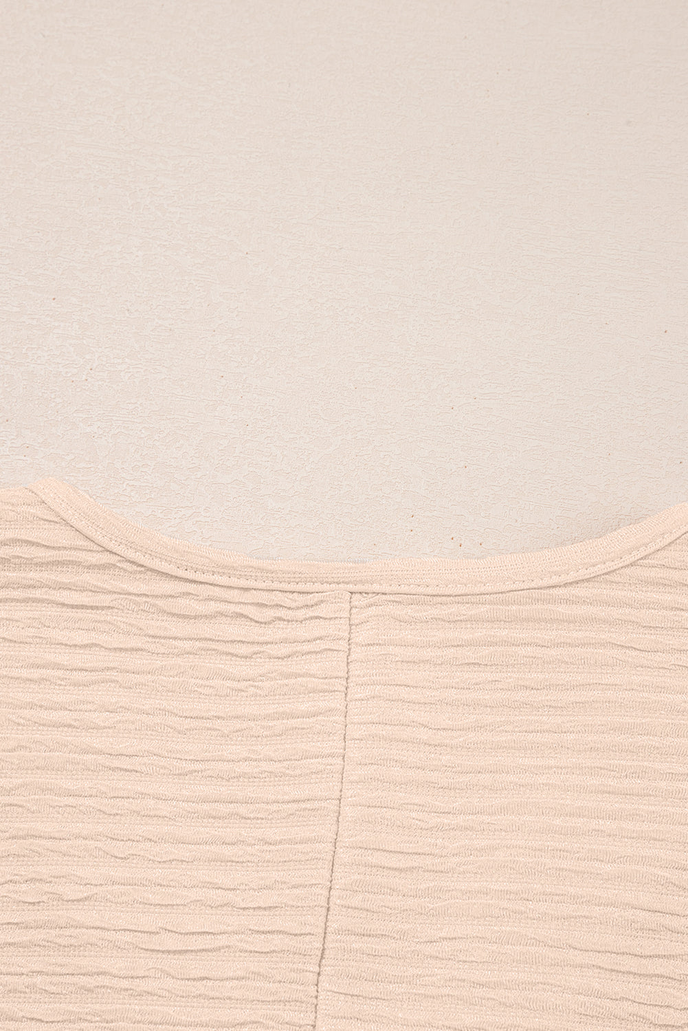 Apricot Textured V Neck T Shirt and Shorts Set - Snoopy's Closet