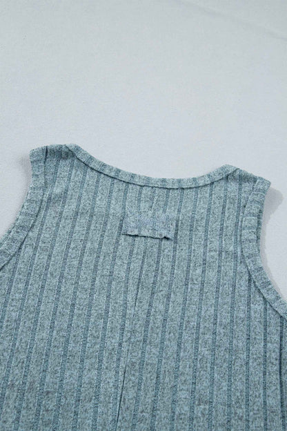 Phalaenopsis Slim Ribbed Mineral Wash Tank Top