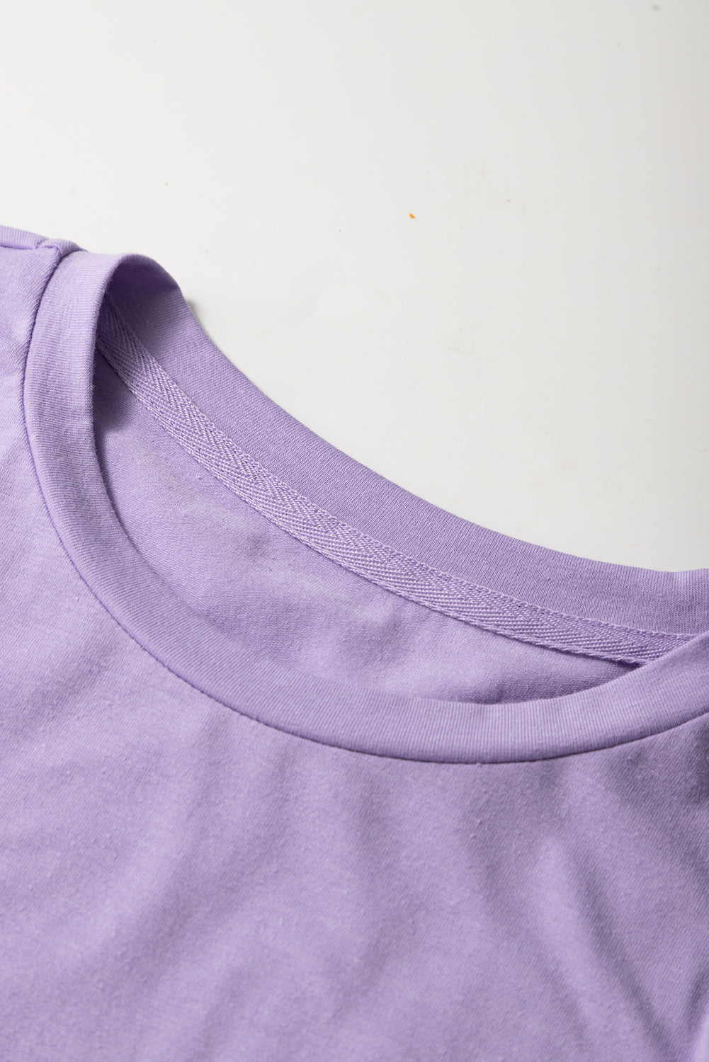 Wisteria Casual Plain Crew Neck Tee - Snoopy's Closet