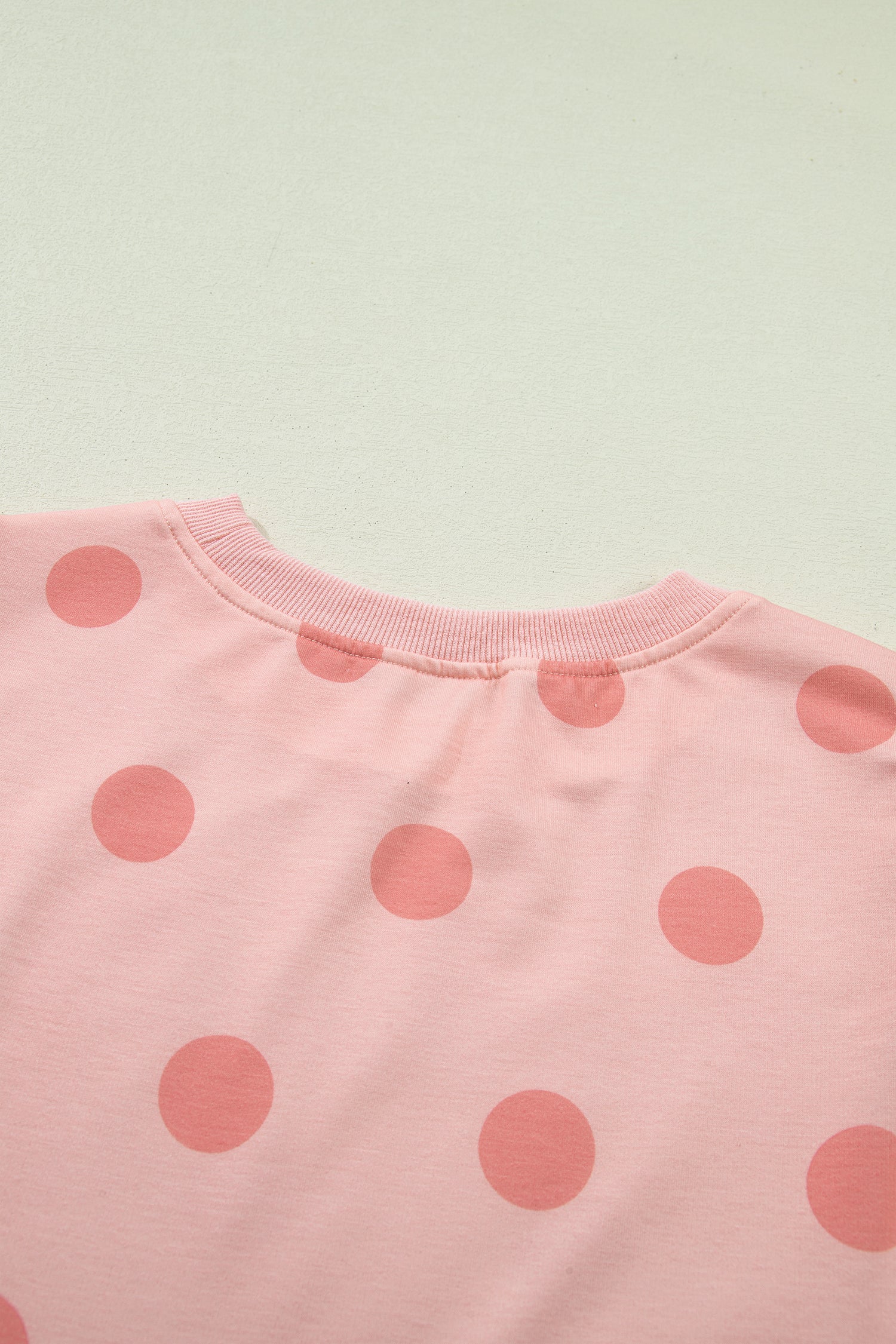 Pink Ribbed Trim Polka Dot Print Tank Split Mini Skort 2pcs Set - Snoopy's Closet