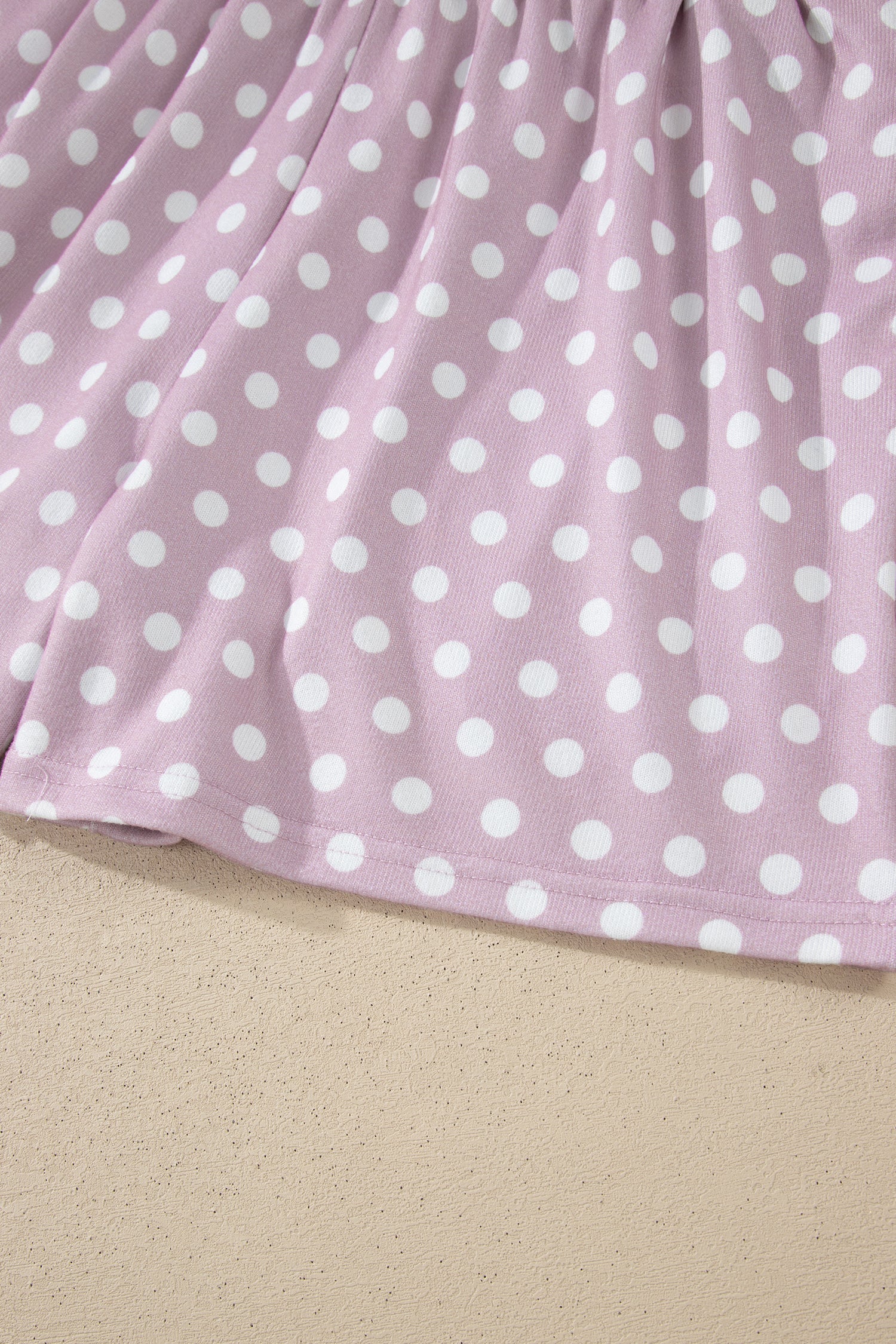 Purple Polka Dot Print Short Set - Snoopy's Closet