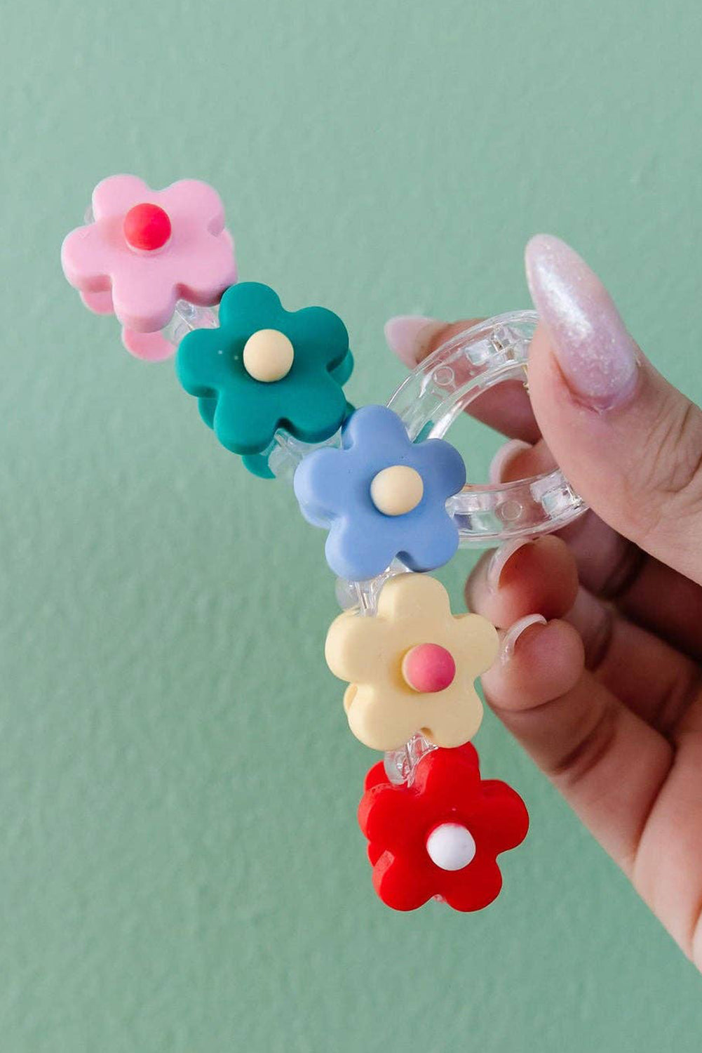 Multicolour Flowers Cute Hair Claw Clip - Snoopy's Closet