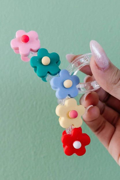 Multicolour Flowers Cute Hair Claw Clip - Snoopy's Closet