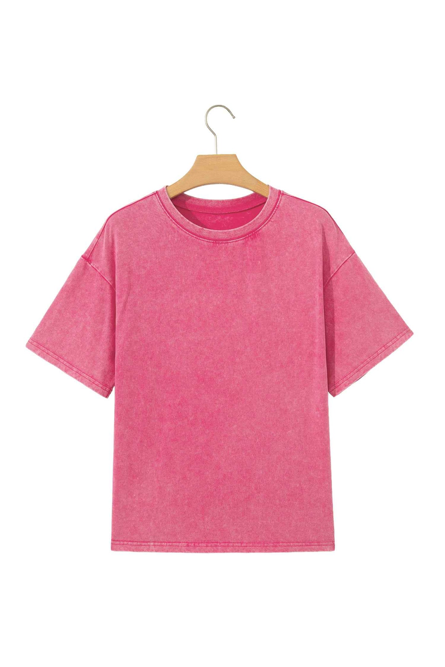 Rose Red Mineral Washed Oversized Tee