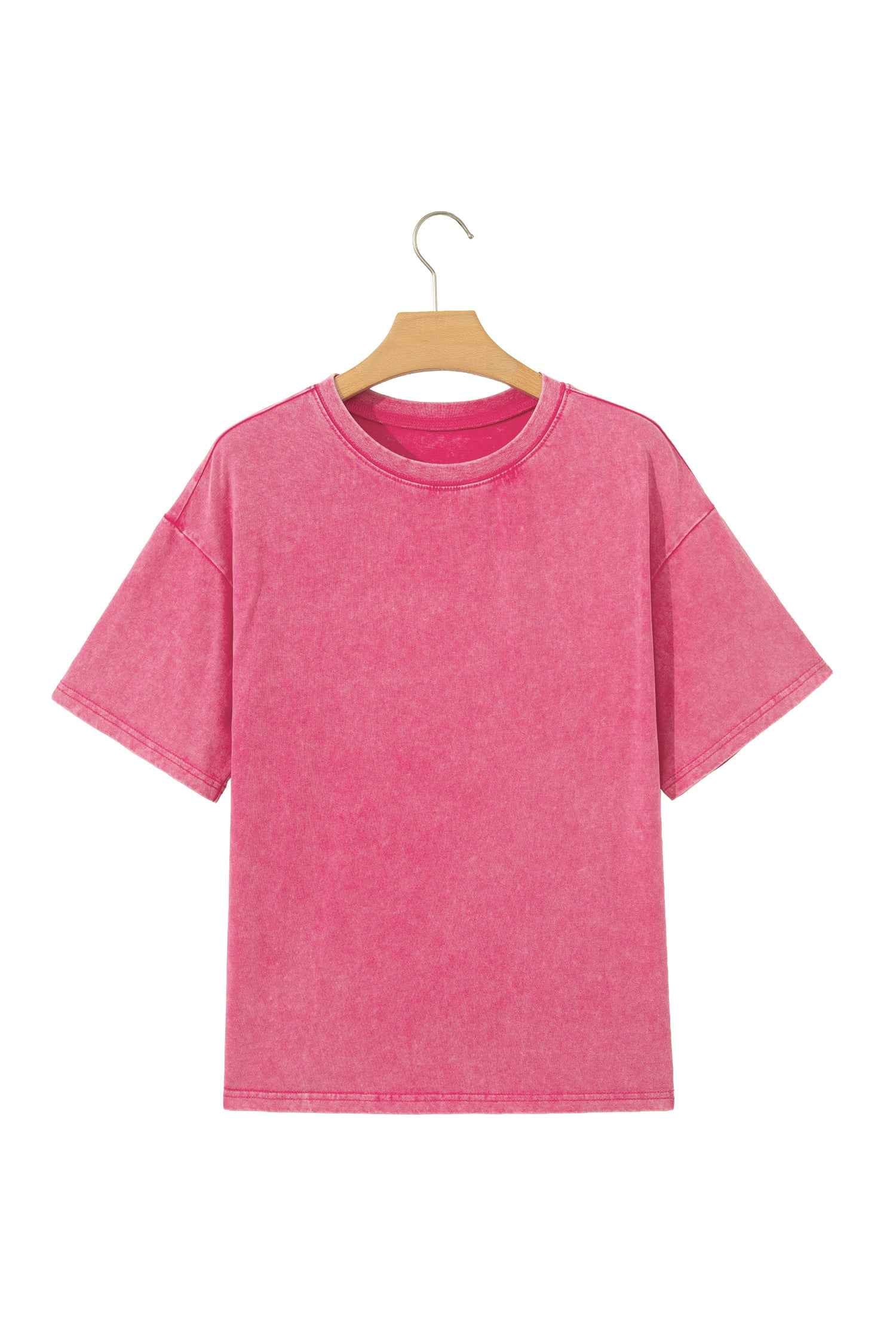 Rose Red Mineral Washed Oversized Tee