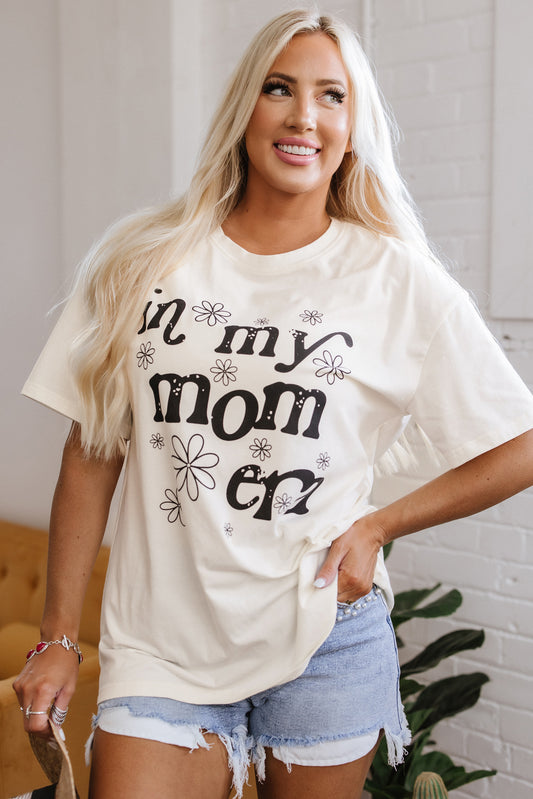 Jet Stream In My mom Era Graphic Loose Casual Tee - Snoopy's Closet