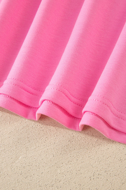 Sachet Pink V Neck Short Sleeve Top Drawstring Shorts 2pcs Set - Snoopy's Closet
