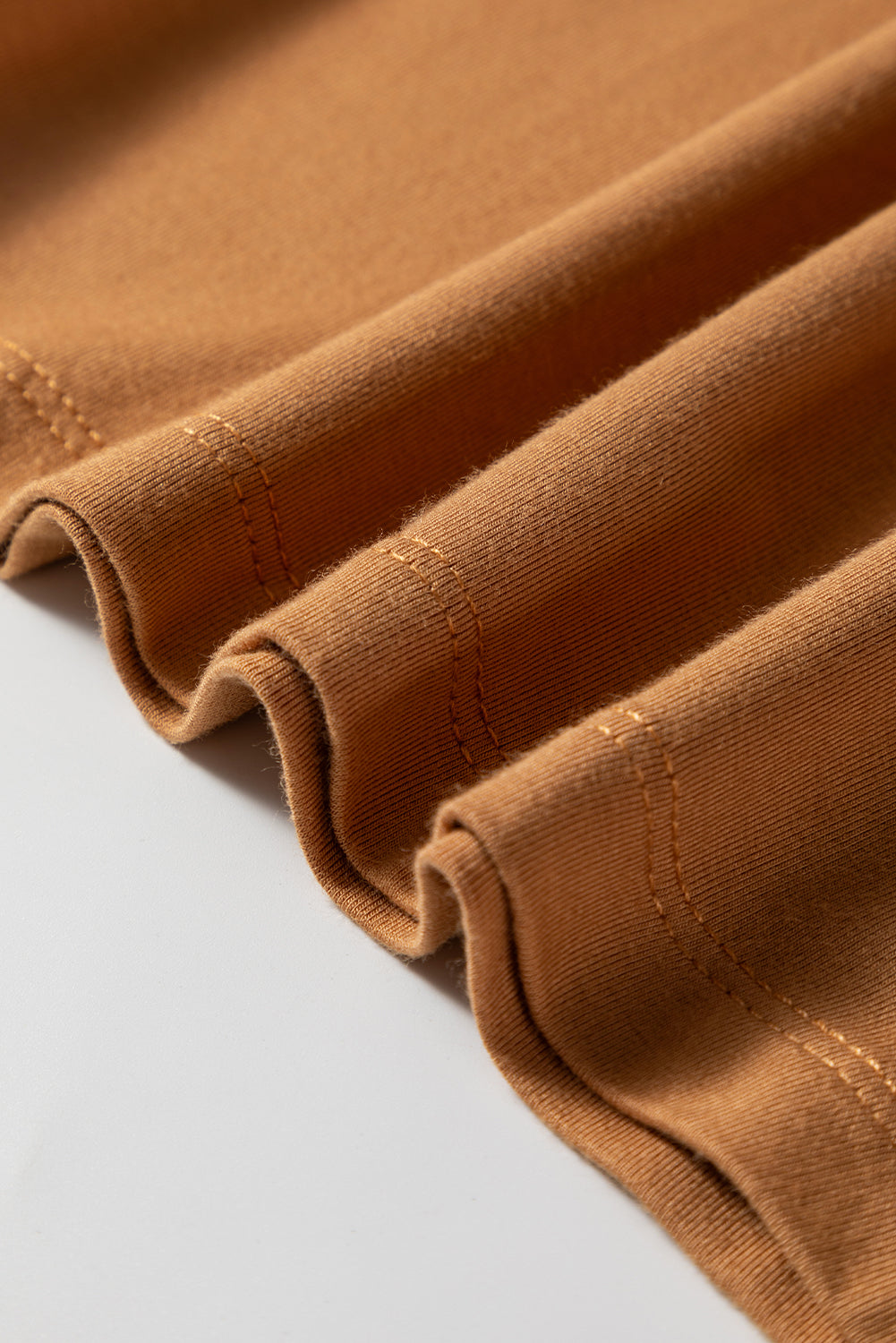 Chestnut Solid Color Long Sleeve Fitted Top - Snoopy's Closet